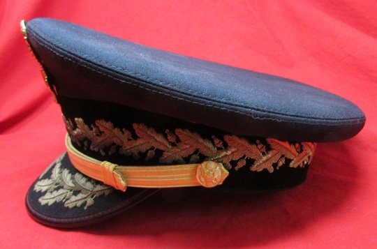  US Cold War Era, US Army General Officer Full Dress Visor Hat, Morry Luxenberg Mfg — image 3