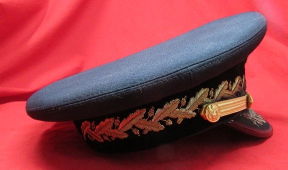  US Cold War Era, US Army General Officer Full Dress Visor Hat, Morry Luxenberg Mfg — image 4