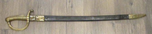  Spanish 1904 Artillery Sword & Scabbard, Toledo — image 2