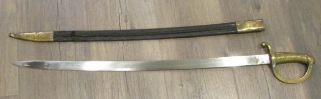  Spanish 1904 Artillery Sword & Scabbard, Toledo — image 5