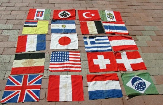  Japanese WWII International Flag Lot, 20 Flags — image 3