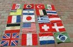 Japanese WWII International Flag Lot, 20 Flags
