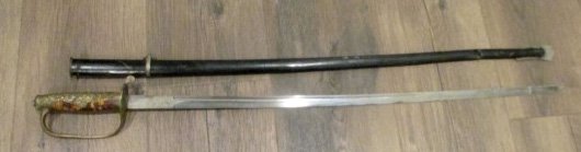  Chinese WWII Nationalist Army Officers Sword — image 4