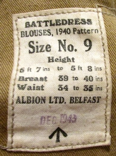  British WWII 1940 Pattern Battledress, East Surrey Rgt, Captain — image 7