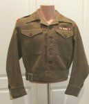 British WWII 1940 Pattern Battledress, East Surrey Rgt, Captain