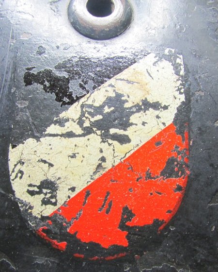  German WWII Luftwaffe M1935 Double Decal Helmet, ET64, WERKSTATT — image 11