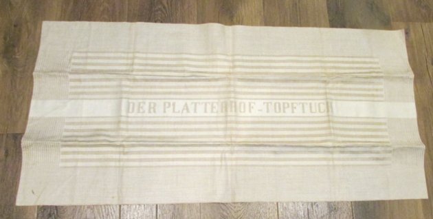 German WWII Platterhof Hotel Towel & Postcard Lot — image 2