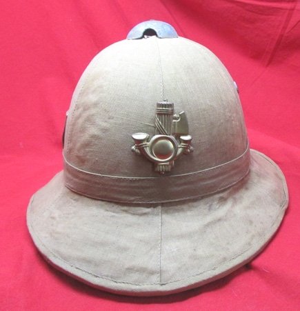  Italian WWII Tropical Pith Helmet, Fascist Colonial Infantry — image 2