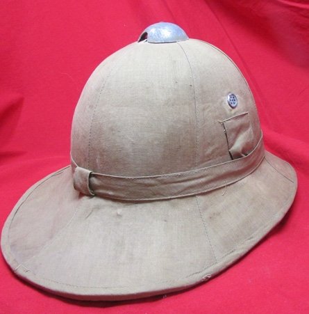  Italian WWII Tropical Pith Helmet, Fascist Colonial Infantry — image 5