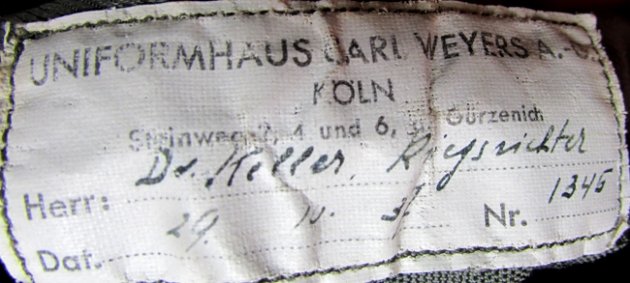  German WWII Army Officer M1936 Overcoat, Identified — image 9