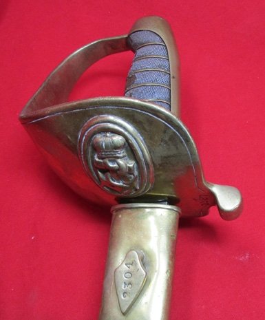  Danish 1882 Pattern Navy Cutlass, WKC Solingen Mfg. — image 3