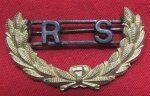 US Ca 1908 Army Enlisted Dress Collar Insignia, Recruiting Service