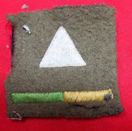  British WWII Formation Sign, 1st Infantry Division, Reconnaissance Corps — image 2