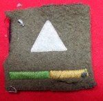 British WWII Formation Sign, 1st Infantry Division, Reconnaissance Corps