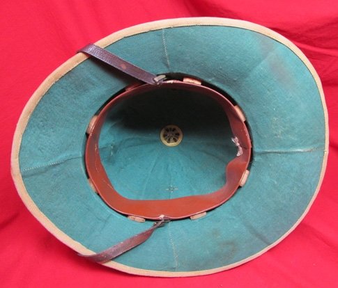  Italian WWII Tropical Pith Helmet, Artillery — image 5