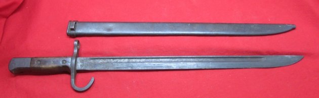  Japanese WWII Type 30 Bayonet & Scabbard, Kokura Hourglass — image 4