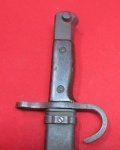 Japanese WWII Type 30 Bayonet & Scabbard, Kokura Hourglass