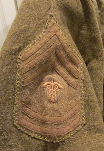  US WWI 1916 Army Issue Enlisted Wool Shirt, Hospital Sergeant 1916-1918 — image 3