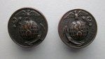 US WWI Type 1 Collar Disc, Pair, USMC Enlisted