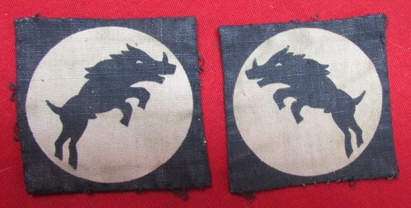  British WWII Formation Sign, Pair, XXXth Corps — image 2