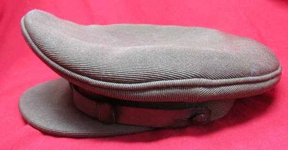  British WWII Army Officers Service Dress Cap, East Yorkshire Badge — image 4