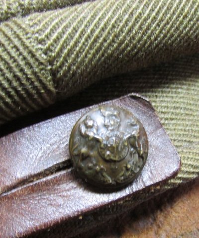  British WWII Army Officers Service Dress Cap, East Yorkshire Badge — image 6