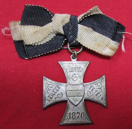 German Franco-Prussian War Munster, 1870 Kriegerverein Badge — image 2