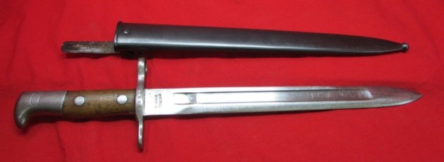  Swiss, M1889 Schmidt-Rubin Rifle Bayonet, Waffenfabrik Neuhausen — image 5