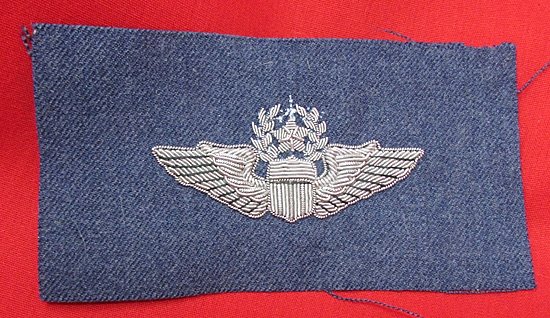  US Korean War-Vietnam Era, USAF Command Pilot Embroidered Wings — image 2