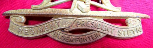  Union of South Africa Regiment President Steyn Cap Badge — image 3