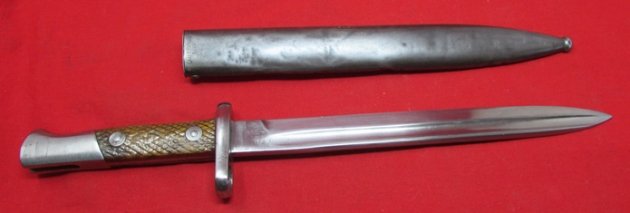  Spanish 1893 Mauser Bayonet, German WWII Scabbard — image 3