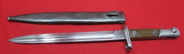  Spanish 1893 Mauser Bayonet, German WWII Scabbard — image 6