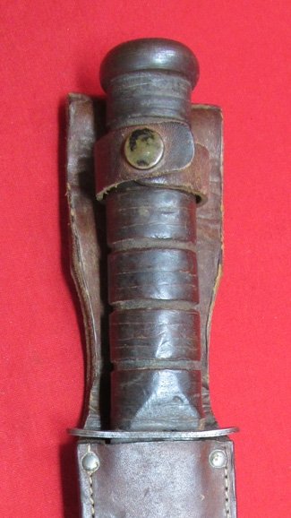  US WWII Blade Marked USMC Kabar Olean.N.Y., Round Tang — image 7