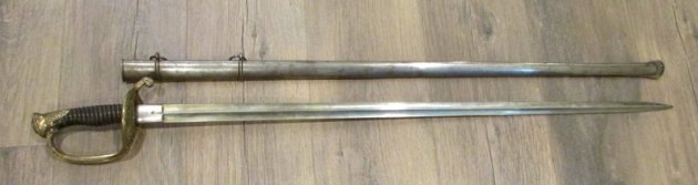  French WWI Era, 1855-1883 Field Officers Sabre — image 3