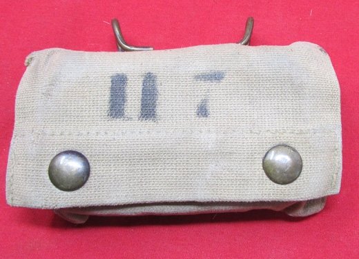  US WWI Bandage & Pouch, 1918 Dated Pouch, 1910 Dated Bandage — image 2