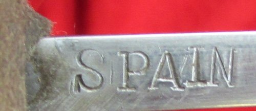  Spanish 1907 Pattern Cavalry Sword, Artilleria Nacional Toledo — image 8