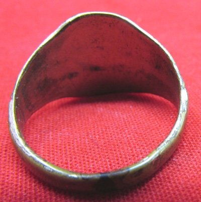  US WWI Army Veterans Mans Ring 1918, Gold Plate — image 5