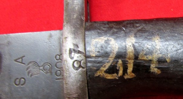  US WWII M1905/42 Garand Bayonet, SA 1908 Modified, Very Clean — image 8