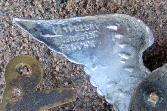  US WWII Navy Officers Hat Insignia, Australian Made, Sterling, K.G.Luke, Melbourne — image 4