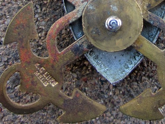  US WWII Navy Officers Hat Insignia, Australian Made, Sterling, K.G.Luke, Melbourne — image 5