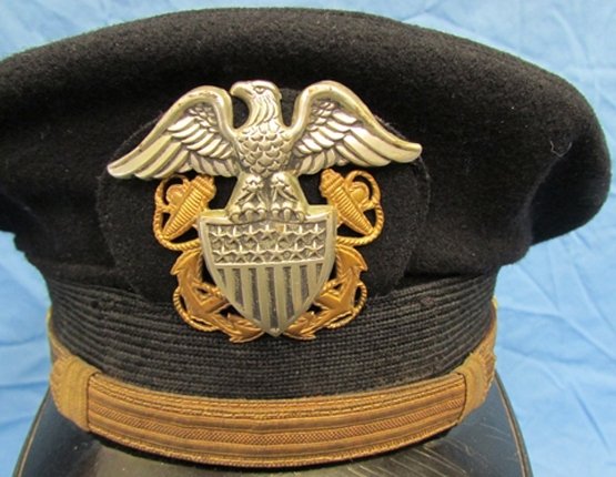  US WWII Navy Officers Hat Insignia, Australian Made, Sterling, K.G.Luke, Melbourne — image 6