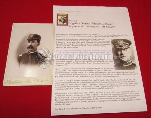  US Indian War Era Cabinet Card, Captain W.C.Brown, 10th Cavalry, Fort Huachuca — image 2