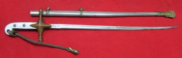  US WWII Era, USMC Officer Mameluke Sword Letter Opener — image 4