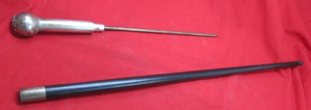  British WWII Era Officers RAF Swagger Stick with Hidden Tool — image 5