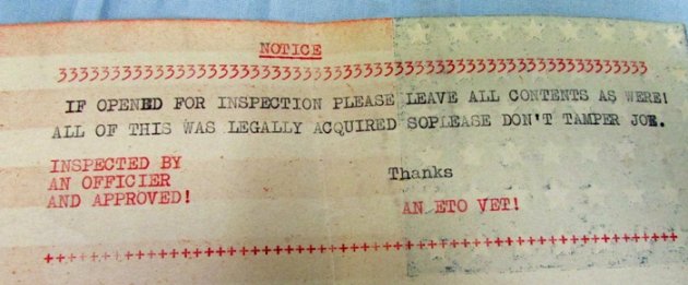  US WWII Paper Flag, 7x5 Inches, Interesting Souvenir Notice Reverse — image 3