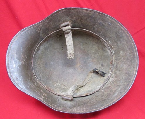  Austrian WWI Steel Helmet, BBG68, Liner Band, Partial Chinstrap — image 3