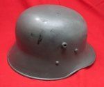 Austrian WWI Steel Helmet, BBG68, Liner Band, Partial Chinstrap
