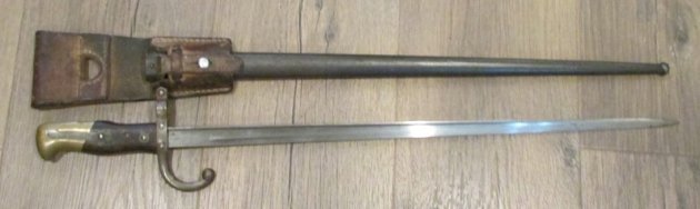  French M1874 Gras Bayonet, Steyr Mfg 1878 — image 3