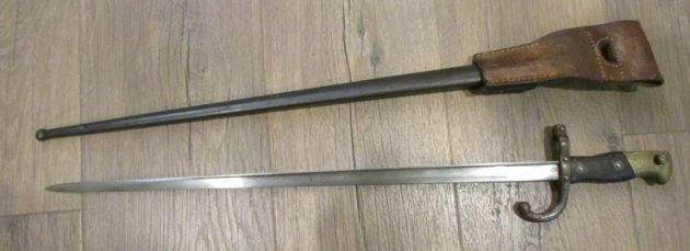  French M1874 Gras Bayonet, Steyr Mfg 1878 — image 4