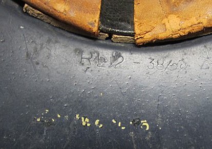  German WWII Luftschutz Gladiator Helmet & Liner & Chinstrap — image 6